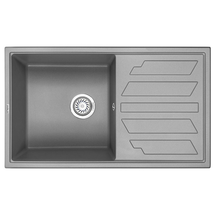 Кухонная мойка GRANULA GR-8002 алюминиум