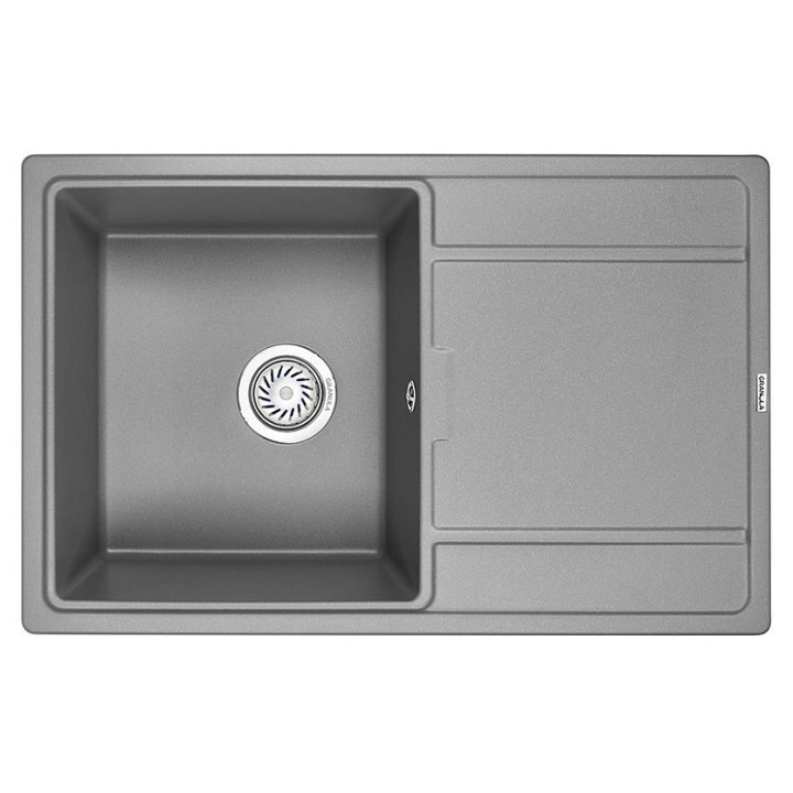 Кухонная мойка GRANULA GR-7804 алюминиум