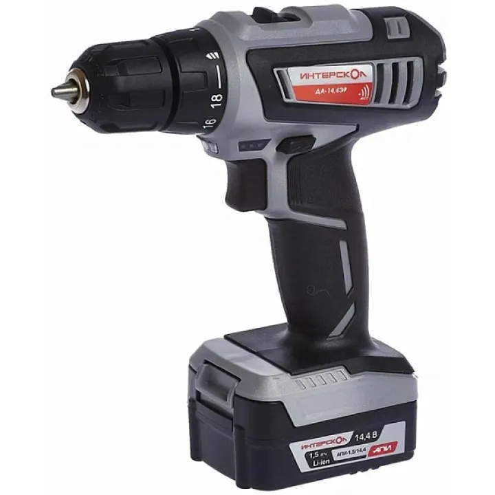Дрель-шуруповерт ИНТЕРСКОЛ ДА-14.4ЭР ДМ