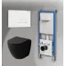 Комплект GROSSMAN инсталляция 900.K31.01.000 + клавиша смыва 700.K31.03.000.000 белый + унитаз GR-4455BMSQ