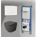 Комплект GROSSMAN инсталляция 900.K31.01.000 + клавиша смыва 700.K31.03.000.000 белый + унитаз GR-4455GMS