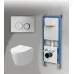Комплект GROSSMAN инсталляция 900.K31.01.000 + клавиша смыва 700.K31.01.110.110 хром матовый + унитаз GR-4477SQ
