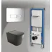Комплект GROSSMAN инсталляция 900.K31.01.000 + клавиша смыва 700.K31.03.100.100 хром глянцевый + унитаз GR-4441BMS