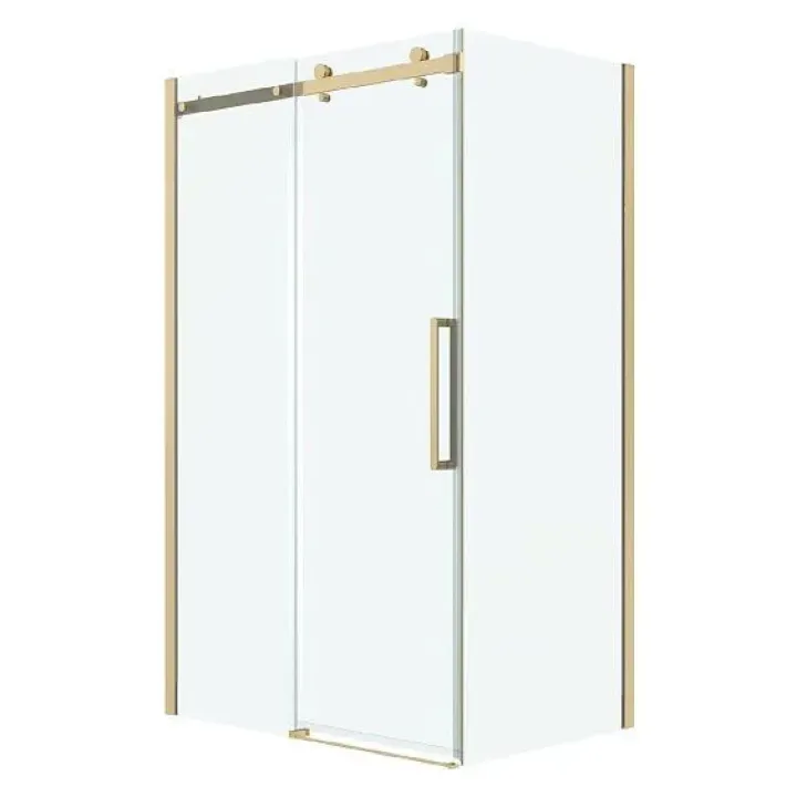 Душевое ограждение GROSSMAN 100.K33.04.130.32.00-200.K33.04.90.32.00 золото сатин