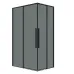Душевое ограждение GROSSMAN 1/2.K33.01.11.21.10-1/2.K33.01.10.21.10 черный матовый