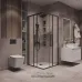 Душевое ограждение GROSSMAN 300.K33.02.9090.42.00 графит сатин