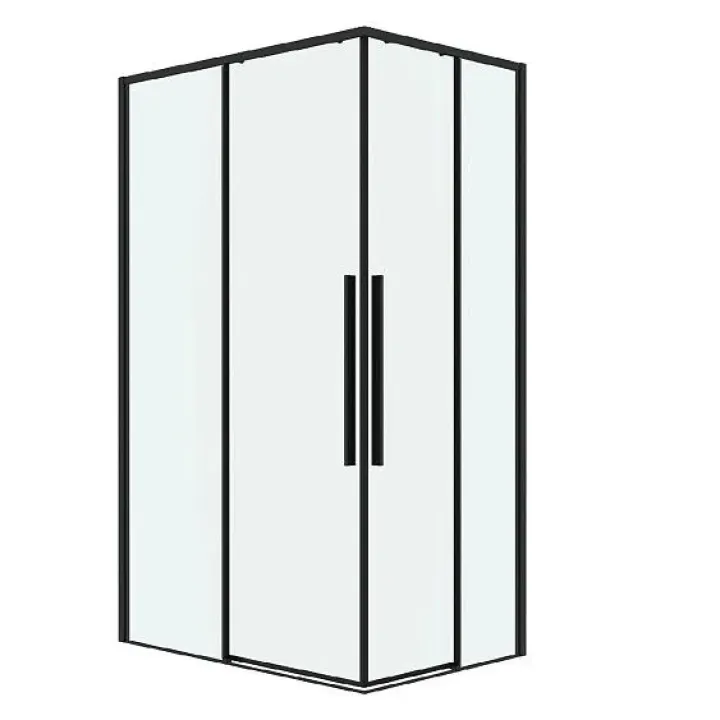 Душевое ограждение GROSSMAN 1/2.K33.01.10.21.00-1/2.K33.01.70.21.00 черный матовый
