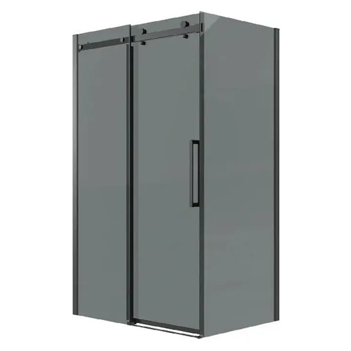 Душевое ограждение GROSSMAN 100.K33.04.150.21.10-200.K33.04.100.21.10 черный матовый