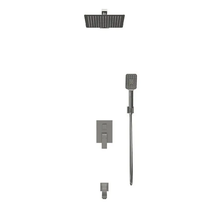 Душевая система скрытого монтажа GROSSMAN 501.K35.05.420 графит сатиновый