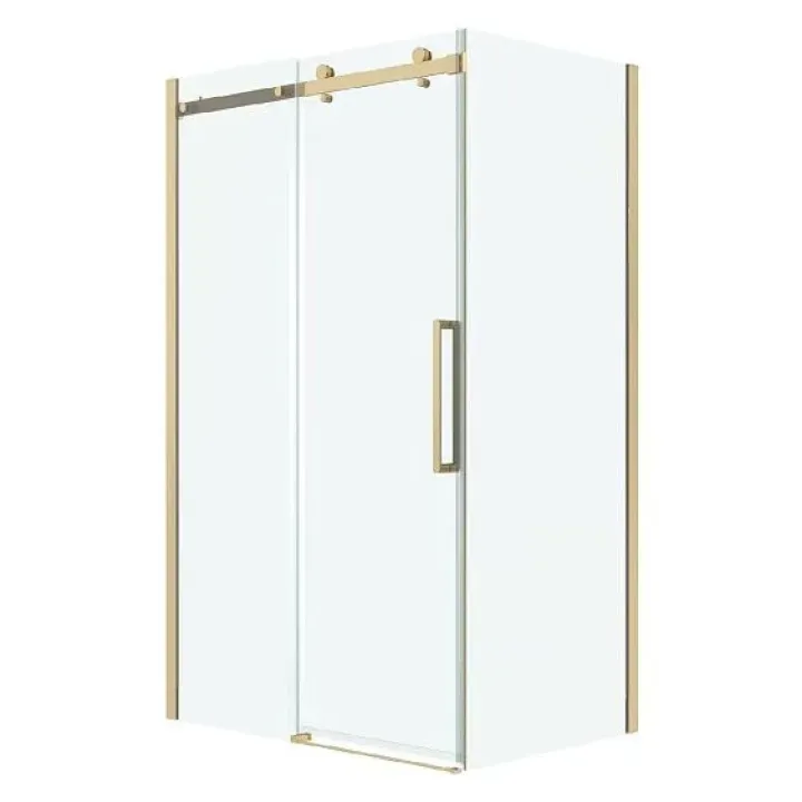 Душевое ограждение GROSSMAN 100.K33.04.110.32.00-200.K33.04.80.32.00 золото сатин