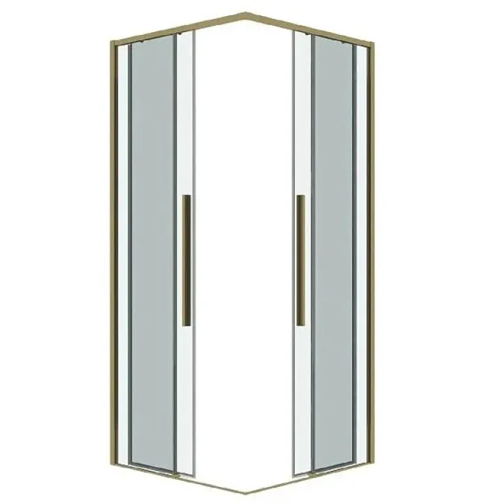 1/2 душевого ограждения GROSSMAN 1/2.K33.01.10.32.00 золото сатин