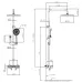 Душевая система OULIN OL-HT-2605