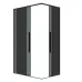 Душевое ограждение GROSSMAN 1/2.K33.01.11.21.10-1/2.K33.01.90.21.10 черный матовый