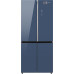 Холодильник WEISSGAUFF WCD 590 NoFrost Inverter Premium EcoFresh Blue Glass