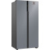 Холодильник WEISSGAUFF WSBS 600 NoFrost Inverter Dark Grey Glass