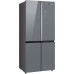 Холодильник WEISSGAUFF WCD 590 NoFrost Inverter Premium EcoFresh Dark Grey Glass
