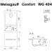 Кухонная мойка WEISSGAUFF WG 404310 Comfort Cold Grey