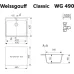 Кухонная мойка WEISSGAUFF WG 49001 Classic White