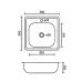 Кухонная мойка FABIA 62182