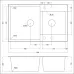 Кухонная мойка EMAR EMQ-2800.Q берилл