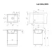 Кухонная мойка MAUNFELD Lacrima 605 MFQS-605DGR темно-серый