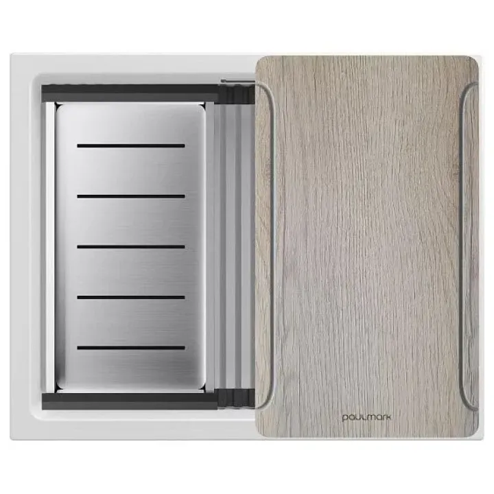 Кухонная мойка PAULMARK LUMI-MULTI SINK LU-MULTI 55-WH