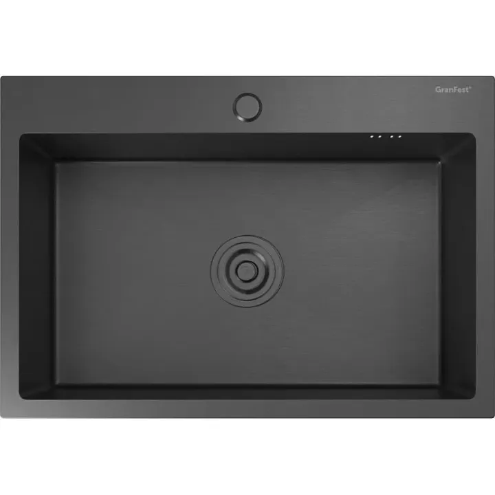 Кухонная мойка GRANFEST METAL 6545 PVD graphite