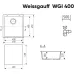 Кухонная мойка WEISSGAUFF WGI 40008 Anthracite