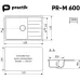 Кухонная мойка PRACTIK PR-M-600-001