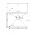Кухонная мойка MILACIO Denia 58 Steel MC.77458 золото