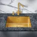 Кухонная мойка MILACIO Denia 58 Steel MC.77458 золото