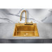 Кухонная мойка MILACIO Denia 57 Steel MC.77408 золото
