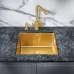 Кухонная мойка MILACIO Denia 48 Steel MC.77448 золото