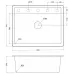 Кухонная мойка EMAR EMQ-1640.Q алмаз