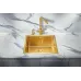 Кухонная мойка MILACIO Denia 48 Steel MC.77448 золото