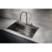 Кухонная мойка MILACIO Denia 75 Steel MC.77429 вороненая сталь