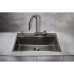 Кухонная мойка MILACIO Denia 75 Steel MC.77429 вороненая сталь
