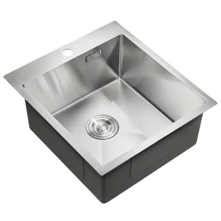 Кухонная мойка MILACIO Denia 46 Steel MC.77479 вороненая сталь