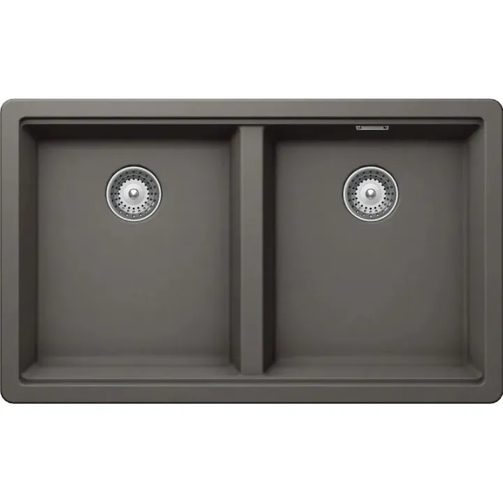 Кухонная мойка SCHOCK Greenwich 80-2U Cristadur серебристый камень