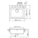 Мойка SCHOCK 700079 vero 60 (n-100) cristadur 570x510 магма