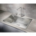 Кухонная мойка MILACIO Denia 750 Steel MC.77500 нержавеющая сталь