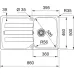 Кухонная мойка FRANKE AZG 611-86 сахара (114.0489.272)
