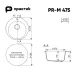 Кухонная мойка PRACTIK PR-M-475-004