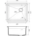 Кухонная мойка RIVELATO LINO 454-R antracite