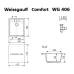 Кухонная мойка WEISSGAUFF WG 406344 Comfort Deep Space