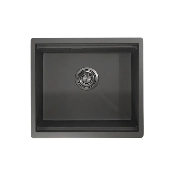 Кухонная мойка GRANULA KS-5045U графит матовый
