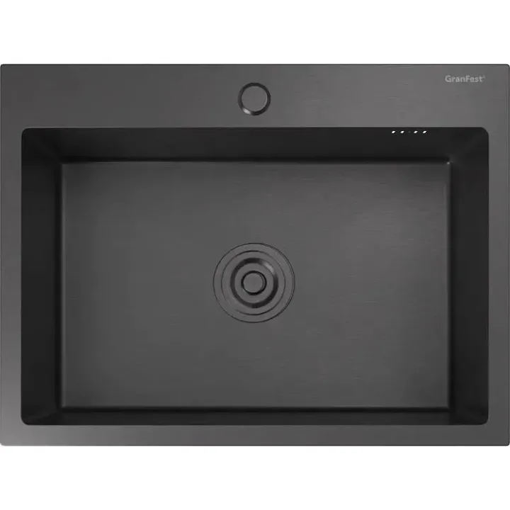Кухонная мойка GRANFEST METAL 6045 PVD graphite