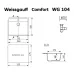 Кухонная мойка WEISSGAUFF WG 104310 Comfort Cold Grey