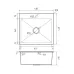 Кухонная мойка GRANFEST METAL 4844 PVD graphite