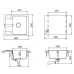 Кухонная мойка SCHOCK optima 45d баварский камень